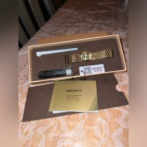 Berny Gold Watches for Women Updated Quartz Wrist Watches Stainless Steel Band